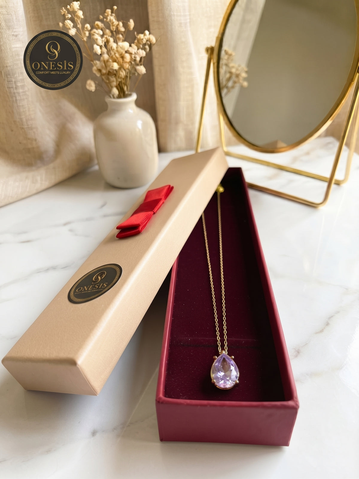 ✨ Colier „Strop of Lux” – Oțel Placat cu Aur 18K (5 Straturi)