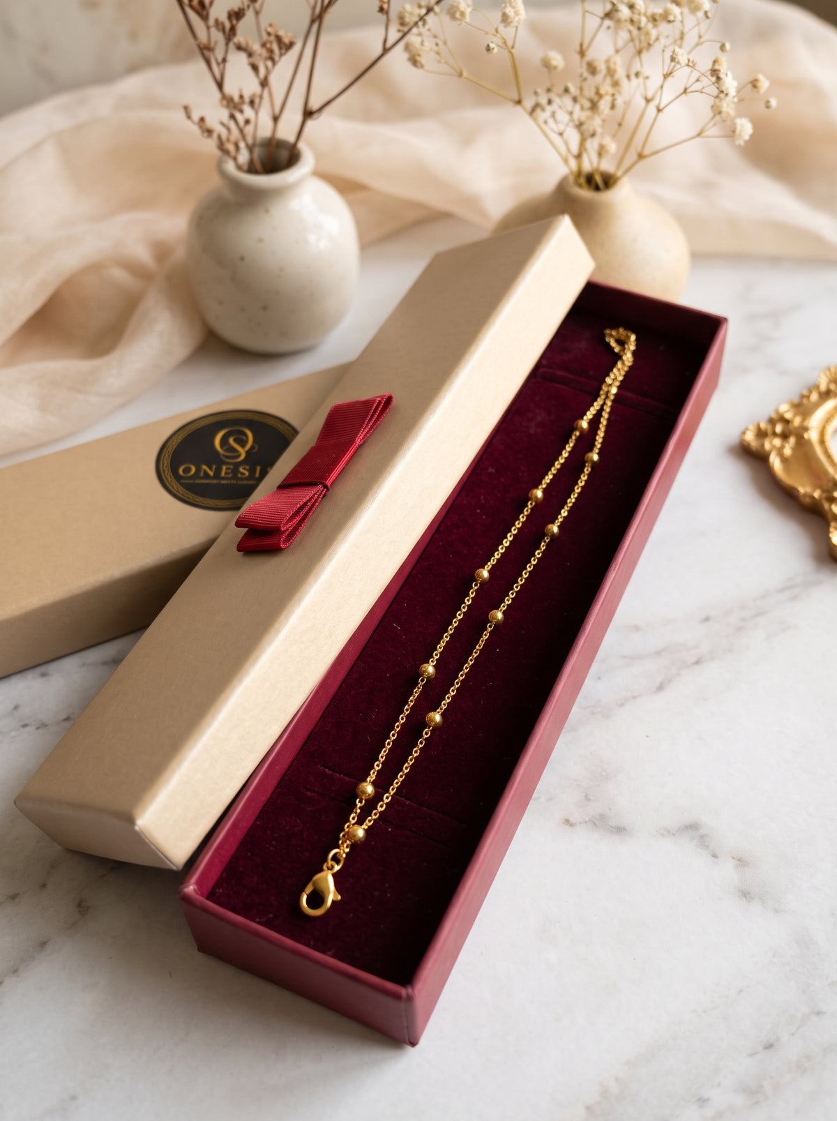 ✨  Brățară „Selene” – Oțel Placat cu Aur 18K (5 Straturi)