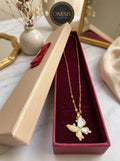✨ Colier „Papillon Mosaïque” – Oțel Placat cu Aur 18K (5 Straturi)