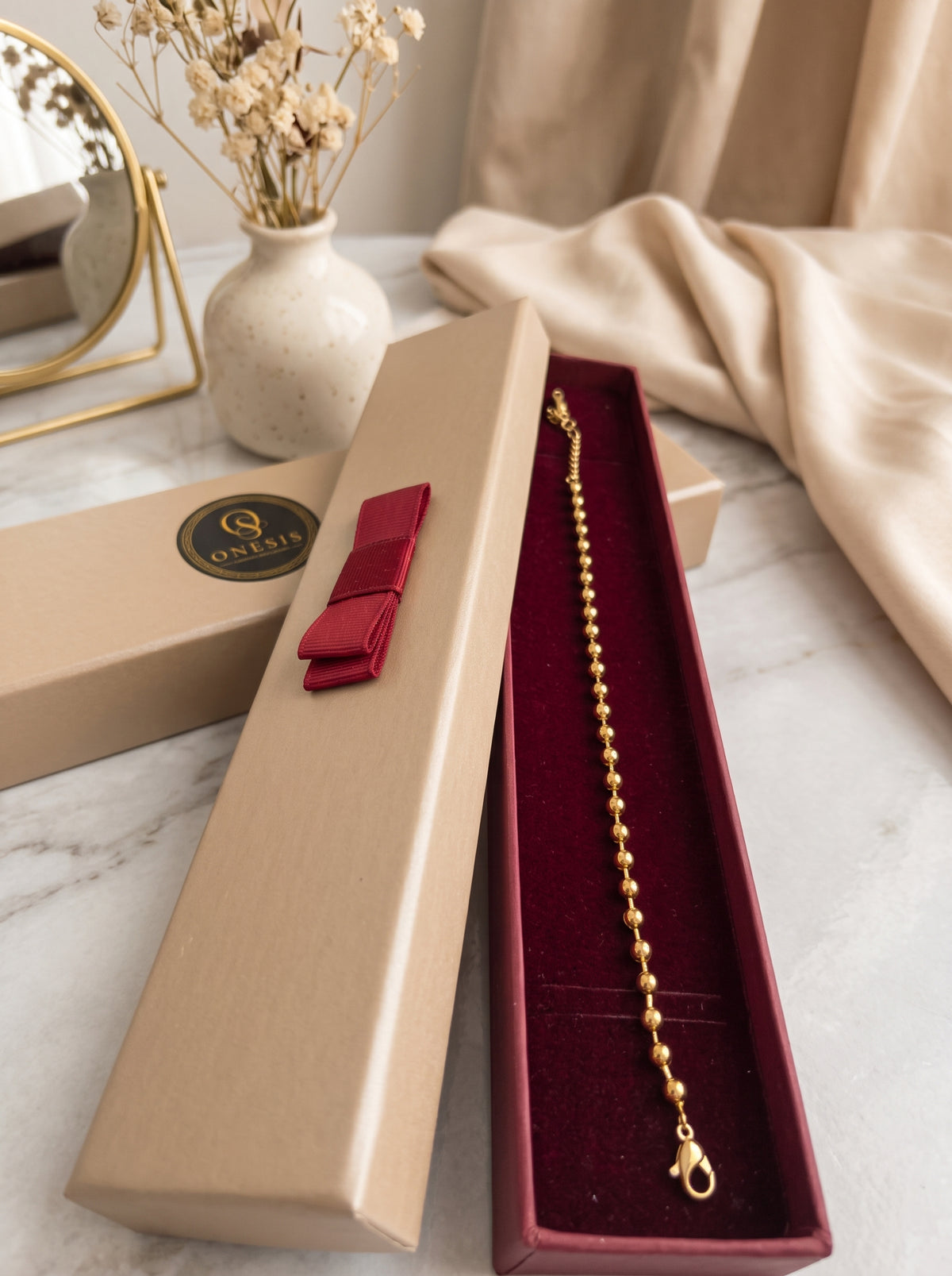 ✨ Brățară „Siena” – Oțel Placat cu Aur 18K (5 Straturi)