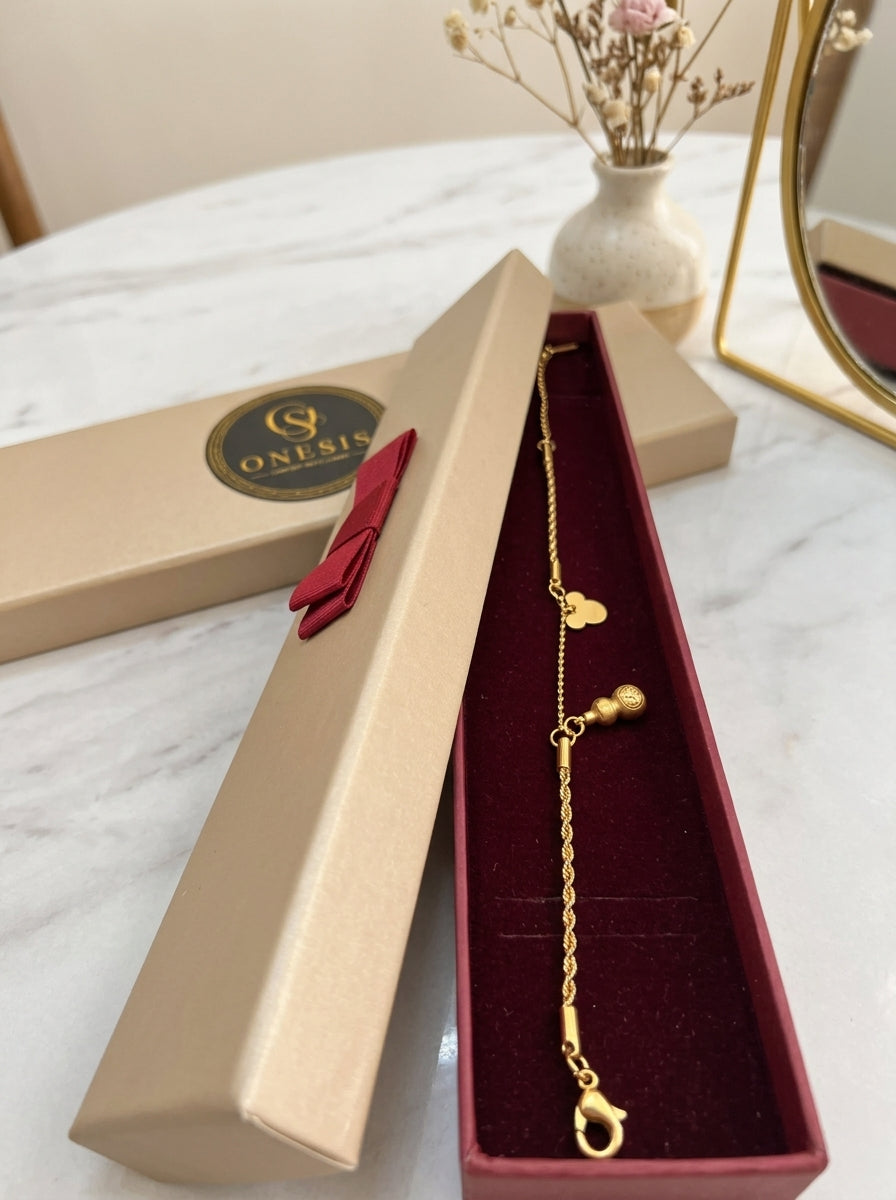 ✨ Brățară „Joy” – Oțel Placat cu Aur 18K (5 Straturi)